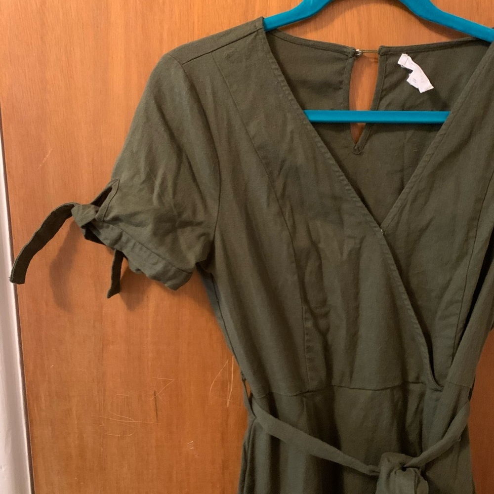 Olive Green Midi Dress